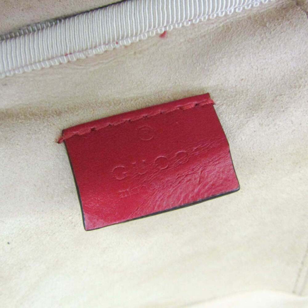 GUCCI Authentic Red Leather GG Marmont Backpack - Picture 11 of 12